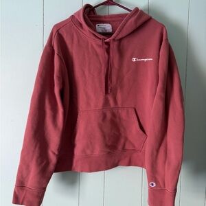 Champion Maroon Pullover Hoodie womens XL cropped sweatshirt